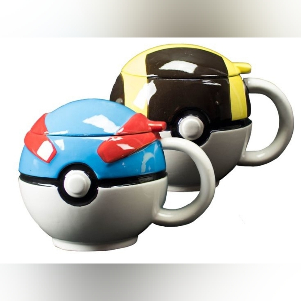 Just Funky Pokemon Poké Ball Mug With Lids Set